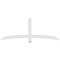 Ekena Millwork Bellingham Architectural Grade PVC Gable Bracket, 84"W x 31 1/2"H x 4"D x 4"F, 9/12 Pitch GBP084X32X0404BEL00 - alternate 3